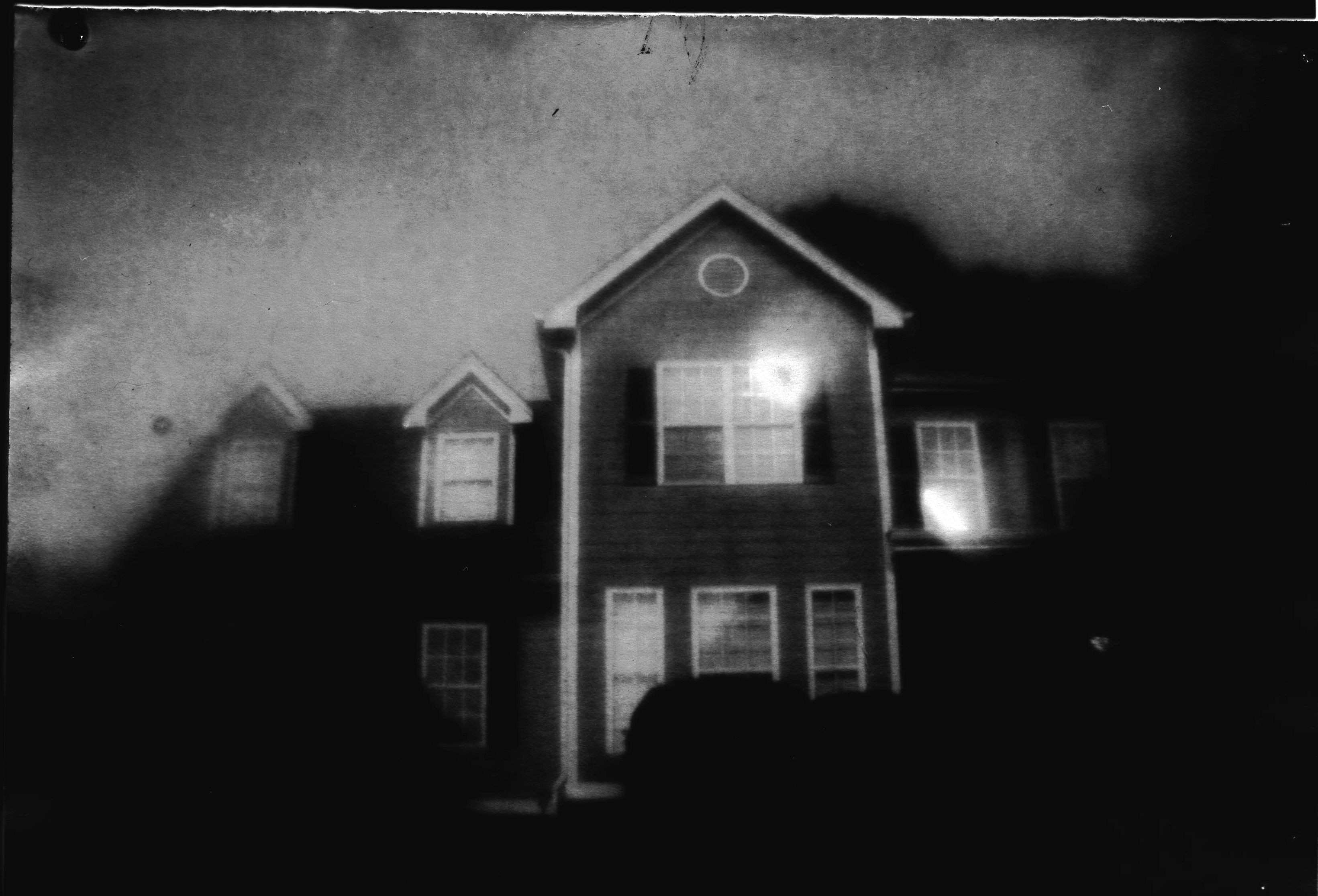 My house! The image looks as if it's from the 1840s being only monochromatic and visible artifacts that lower the overall quality.